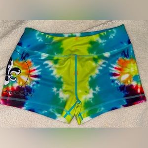 Tie-dye Barbell Voodoo Spandex Shorts
